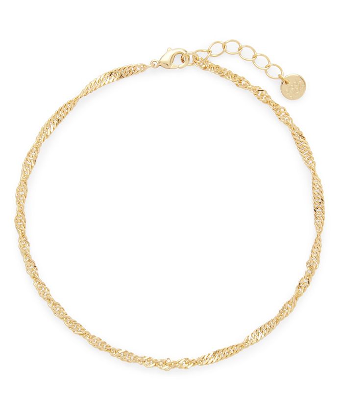 14k gold on sale anklet macy's