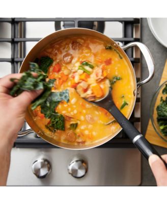 3-Ply Base Stainless Steel 8 Quart Induction Stockpot with Lid