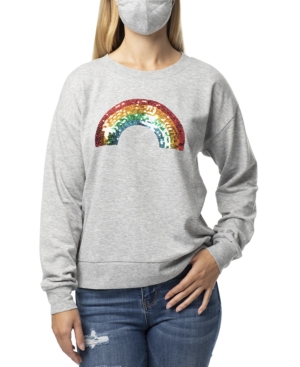 image of Crave Frame Juniors- Sequin Sweatshirt and Solid Mask