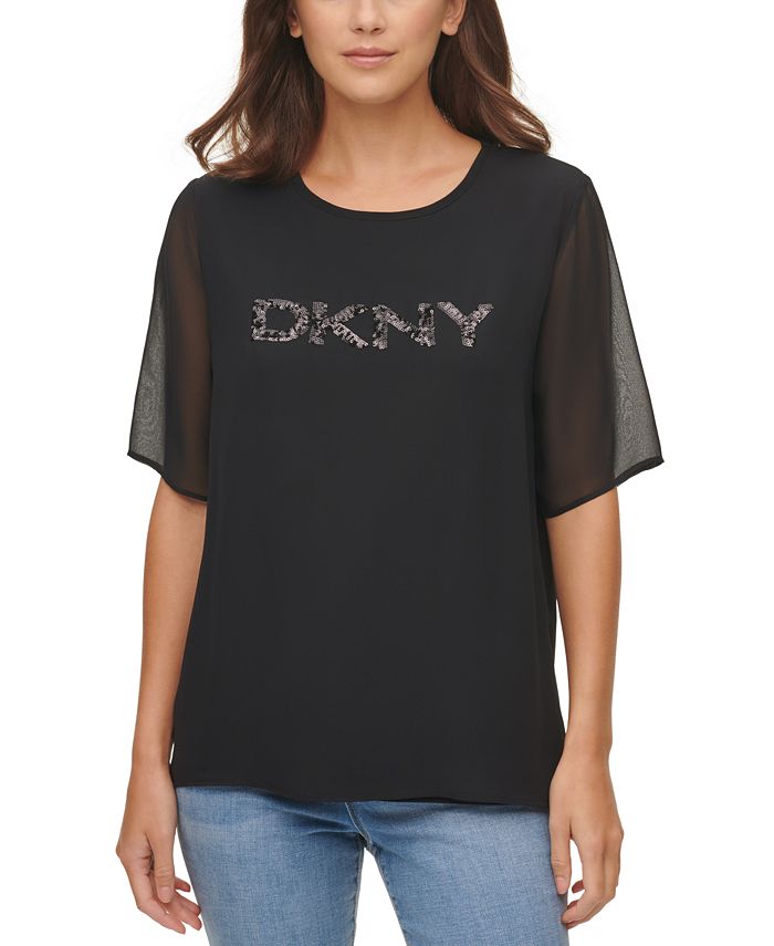 DKNY Sequin Tank Top - Macy's