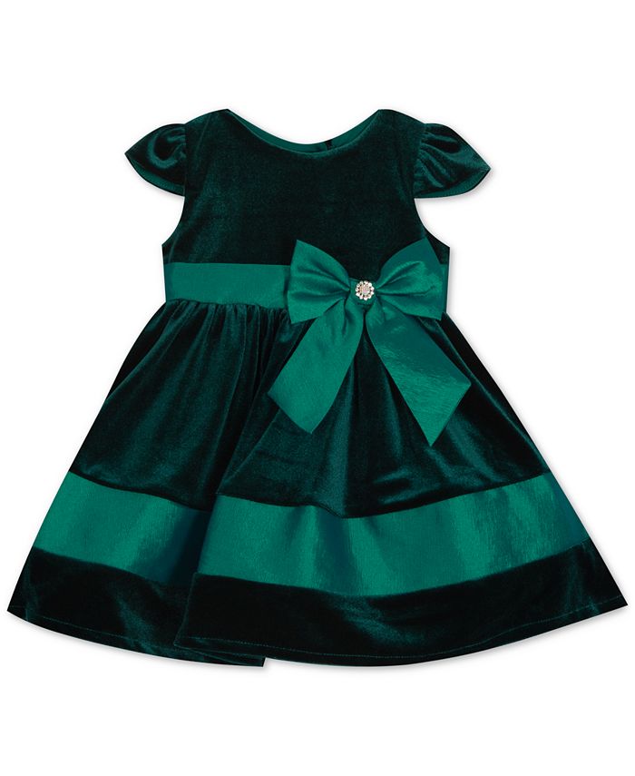 Rare Editions Baby Girls Velvet Dress Macy s