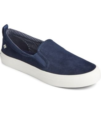 women's blue slip on sneakers
