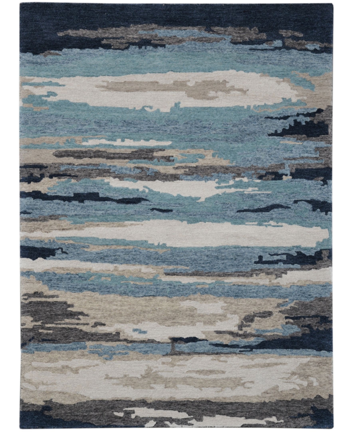 Amer Rugs Abstract Abs-4 Blue 4' X 6' Area Rug