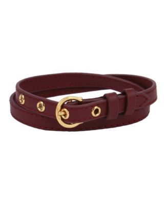 leather coach bracelets