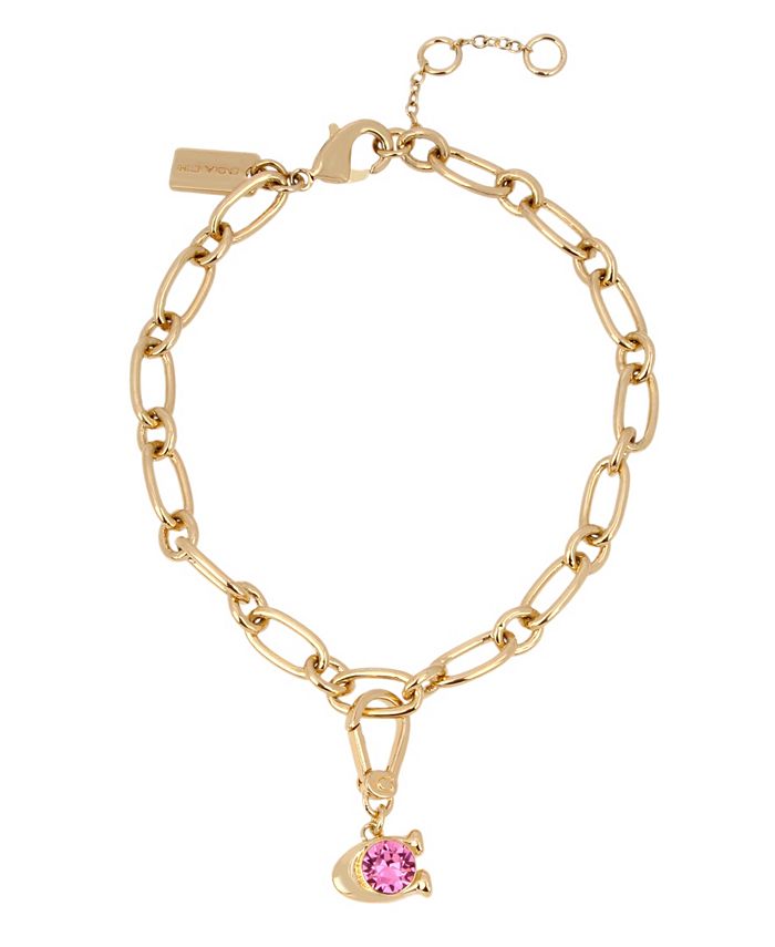 COACH Collectible Signature Pink C Stone Charm & Reviews