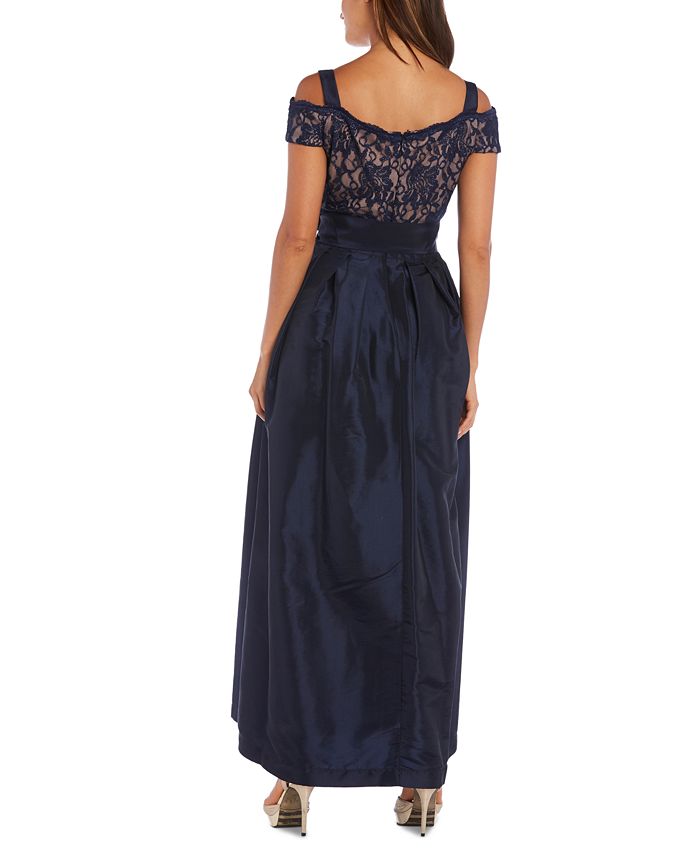 r and m richards cold shoulder gown