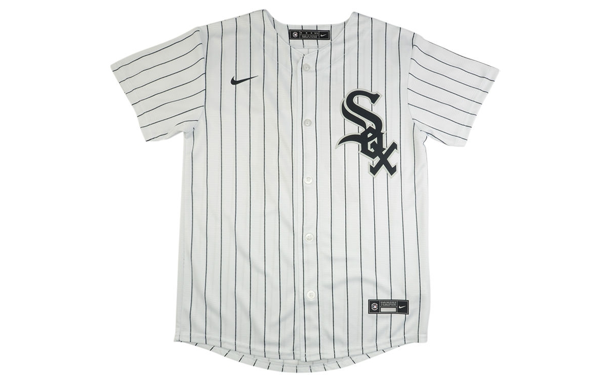Nike Eloy Jimenez ChicagoSox Big Boys and Girls Official Player Jersey - White
