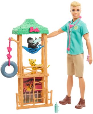 barbie pet rescue center playset