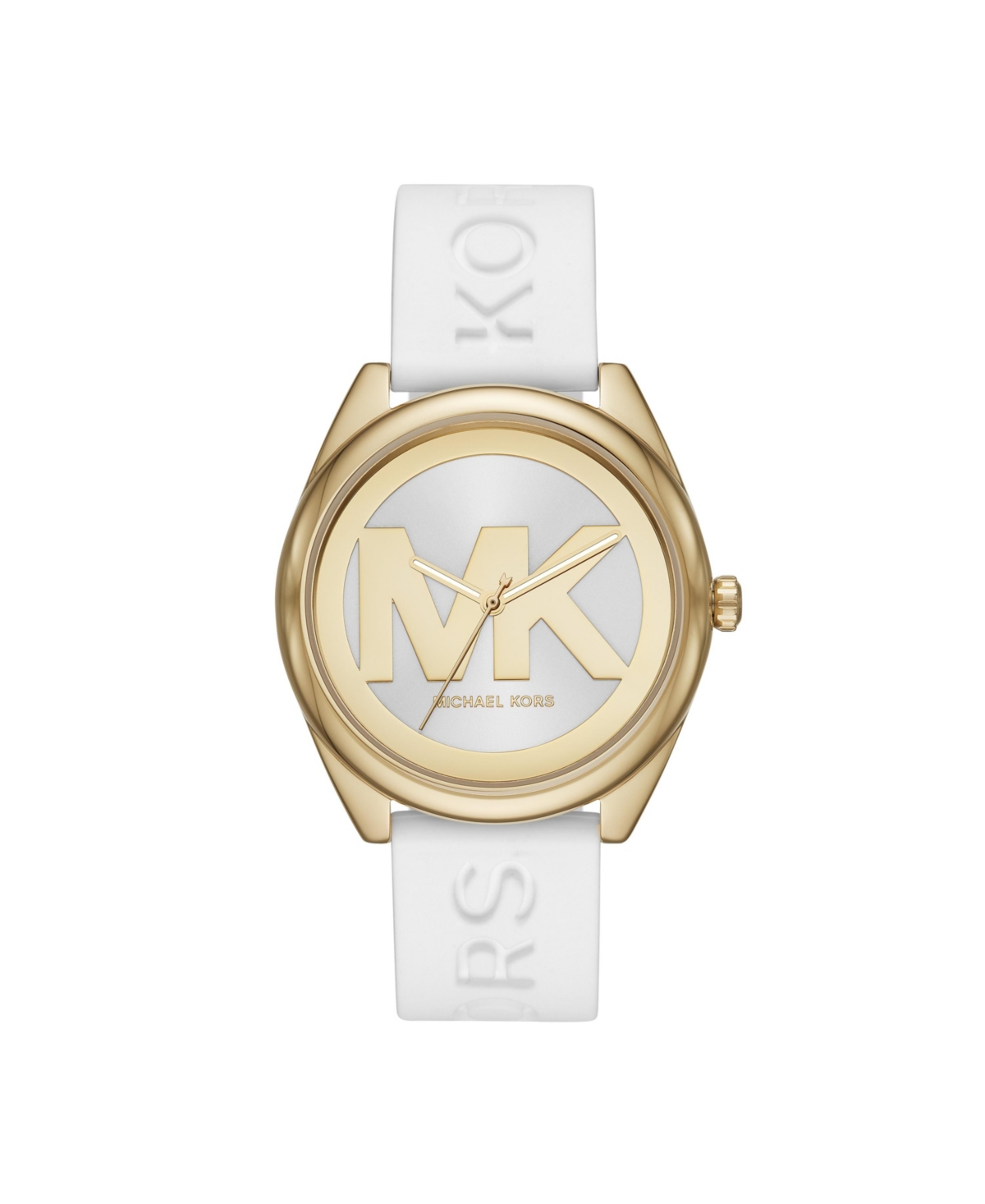 Michael Kors Women's Janelle White Silicone Strap Watch 42mm