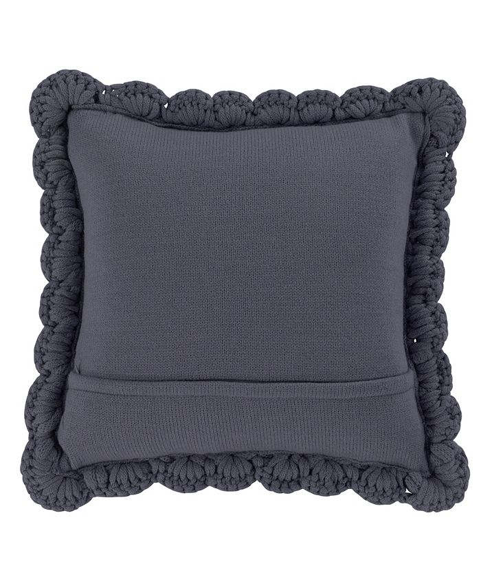 American Heritage Textiles Chunky Knit Decorative Pillow, 14" x 14