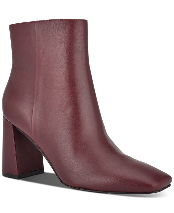 Marc Fisher Fellie Square-Toe Booties - Macy's