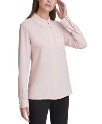 calvin klein blouse long sleeve