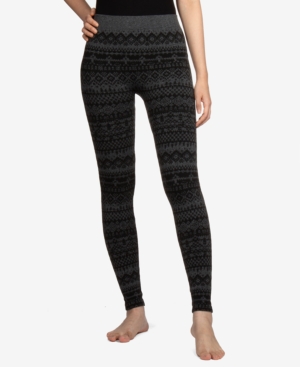 image of Hippie Rose Juniors- Patterned Fleece-Lined Leggings