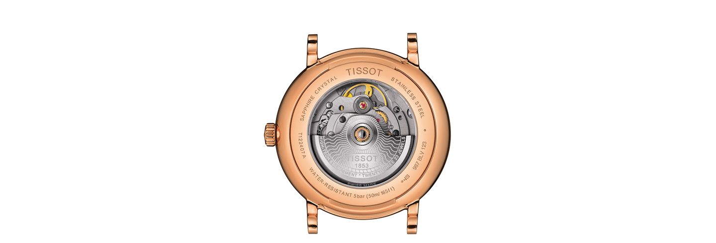 Мужские часы Tissot Swiss Automatic Carson Premium Powermatic 80 Brown Leather Strap Watch 40mm — фото 4