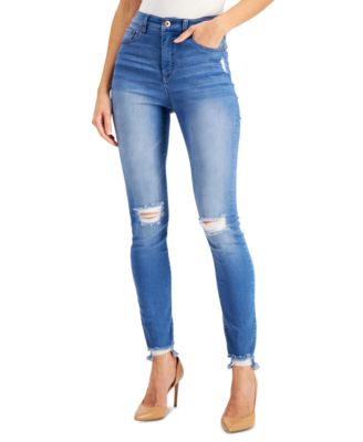 black ripped jeans macys