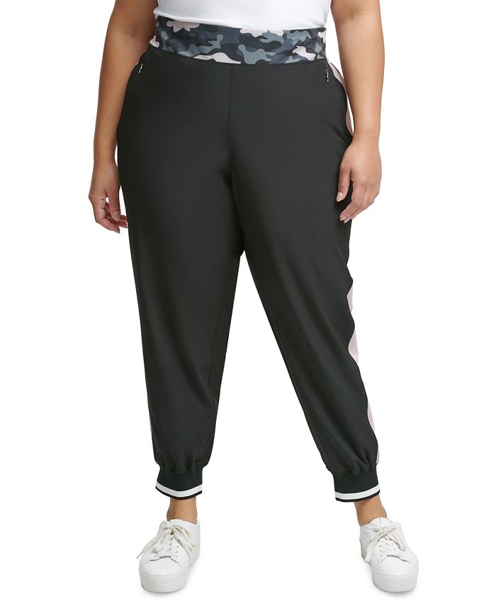 Calvin Klein Plus Size Printed-Waist Jogger Pants - Macy's