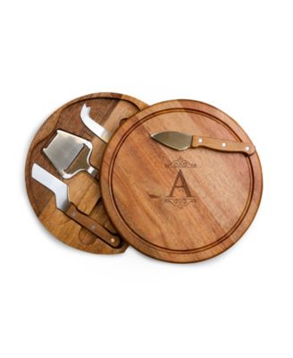 Monogram Circo Cheese Cutting Board Tools Set