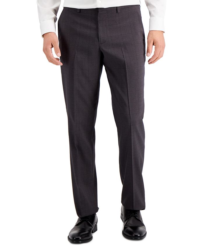 Pantalon Habillé Perry Ellis Portfolio Homme - Taille 36 X 26 - Gris, Plat Devant - Très Bon État