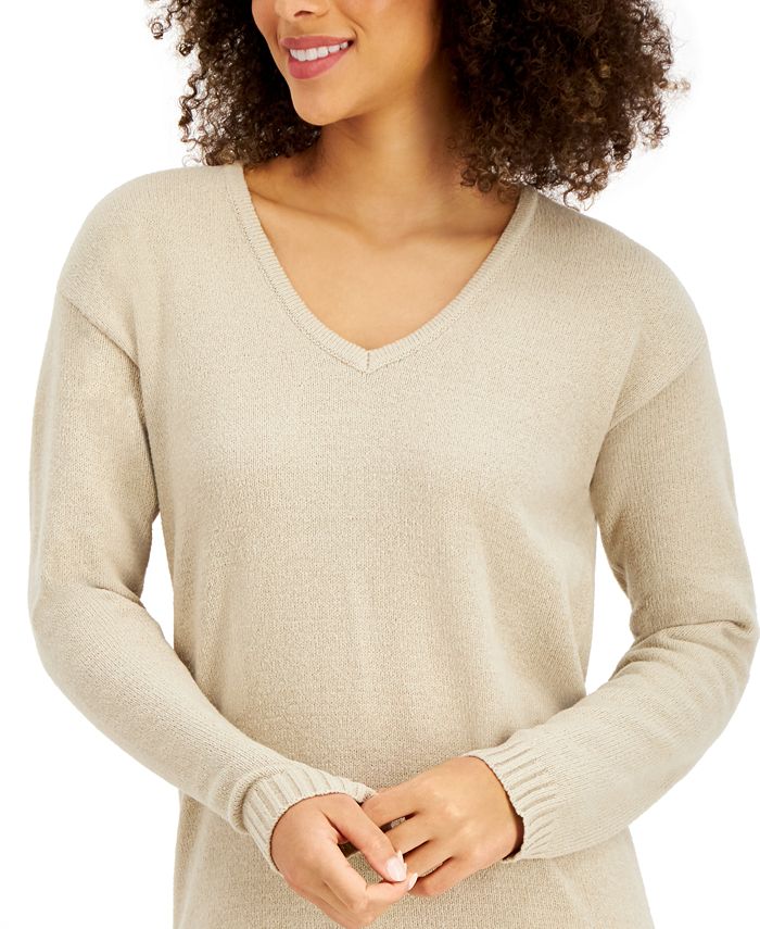 Style & Co V-Neck Sweater, Created for Macy's - Macy's