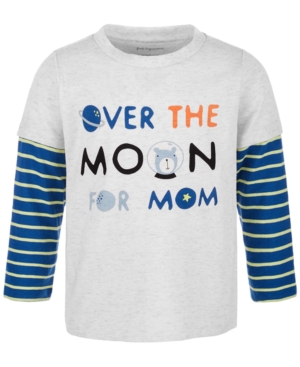 image of First Impressions Baby Boys Over The Moon T-Shirt, Created for Macy-s