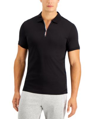 michael kors zip polo