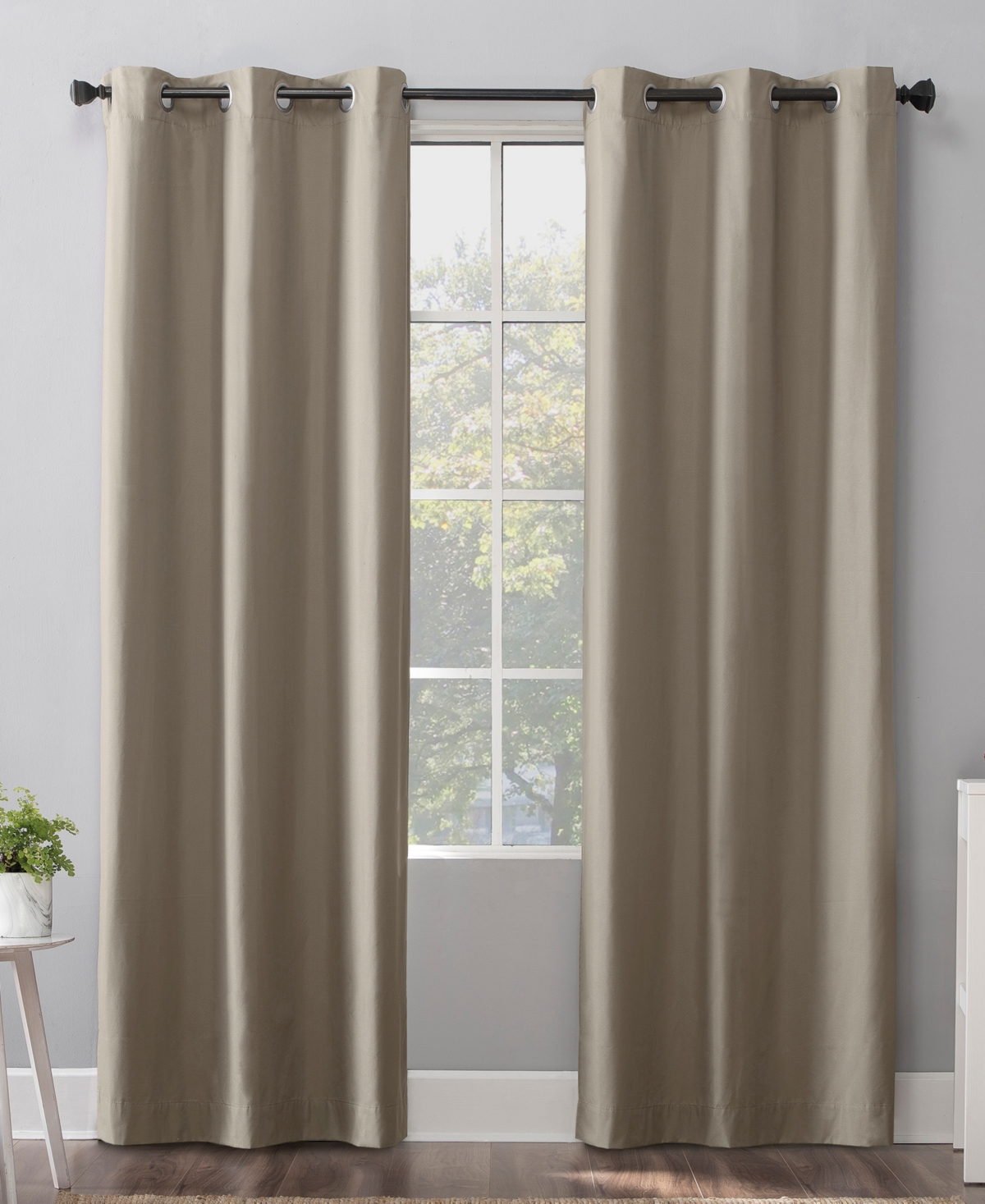 Sun Zero Cyrus Thermal Blackout Grommet Curtain Panel, 96