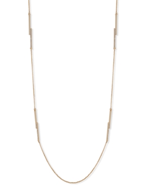 image of Dkny Gold-Tone Pave Bar 42