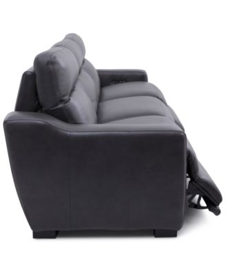 Gabrine 3-Pc. Leather Sofa with 3 Power Recliners, Created for Macy's