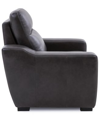 Gabrine Leather Power Recliner, Created for Macy's