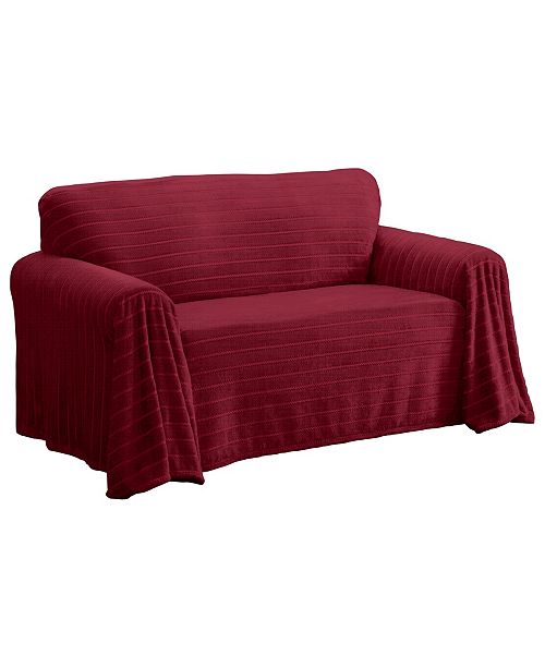 P Kaufmann Home Nolan Throw Loveseat Cover Reviews Slipcovers Home Decor Macy S