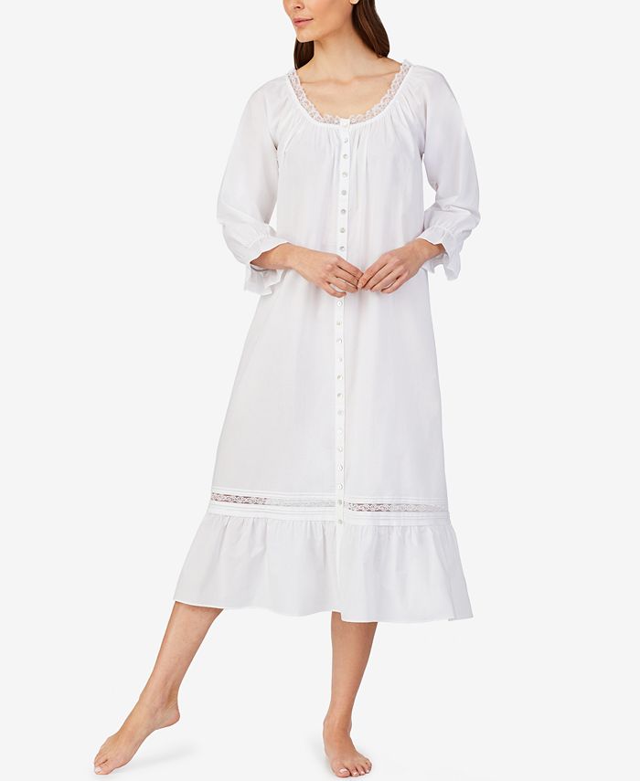 Eileen West LaceTrim Cotton Nightgown Macy's