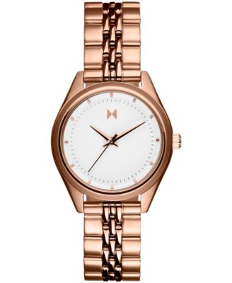 MVMT - Women's Rise Mini Rose Gold-Tone Bracelet Watch 30mm