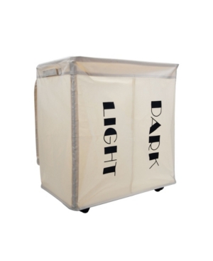 Mind Reader Double Rolling Hamper Laundry Sorterr