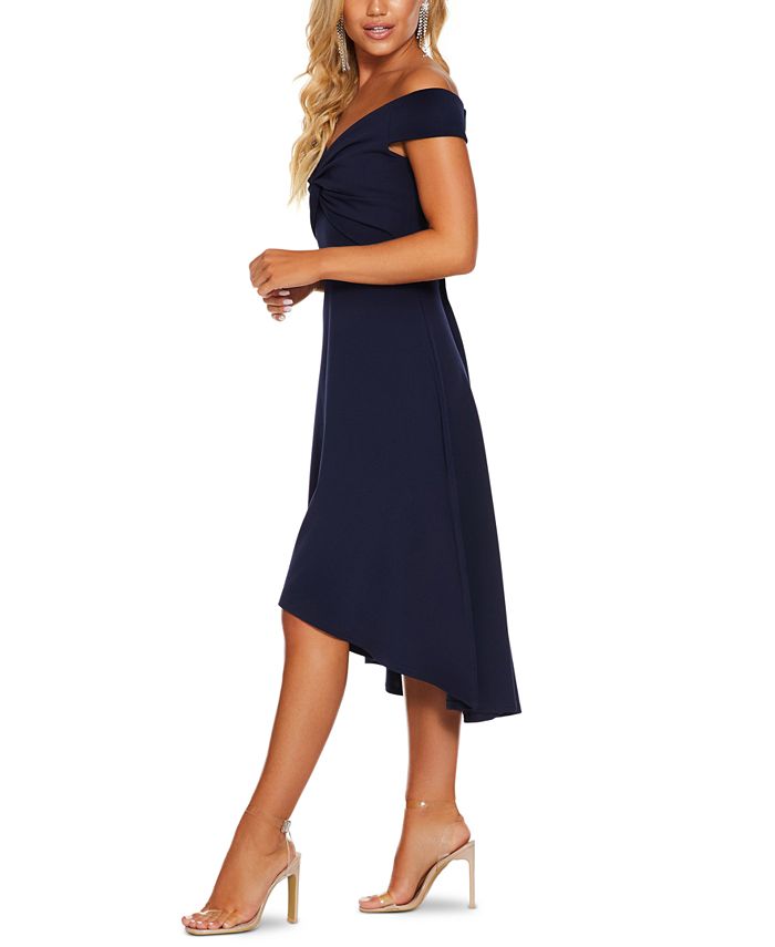 QUIZ Bardot Off-The-Shoulder Dress - Macy's