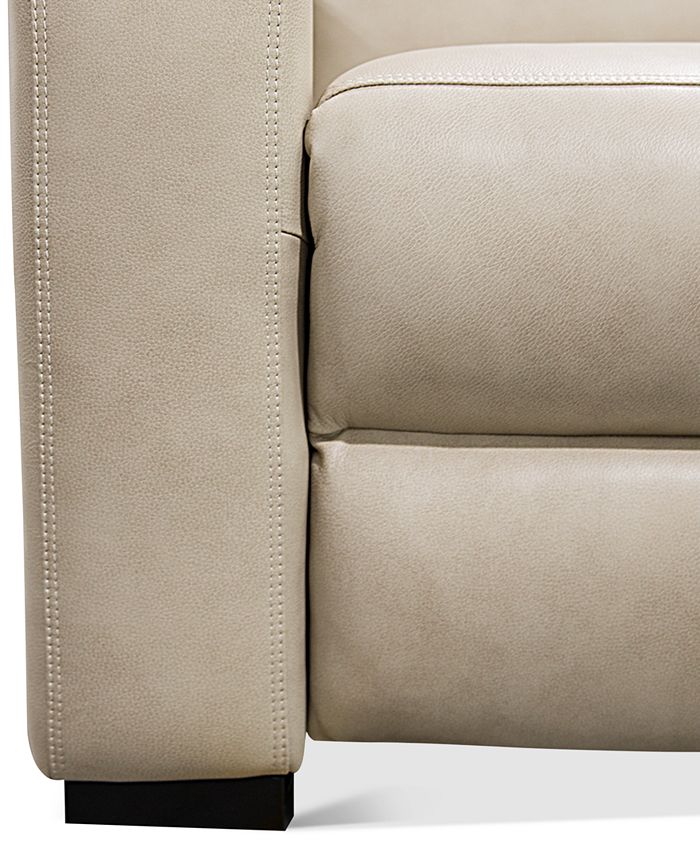 Furniture Gabrine 3Pc. Leather Sofa with 3 Power Recliners, Created