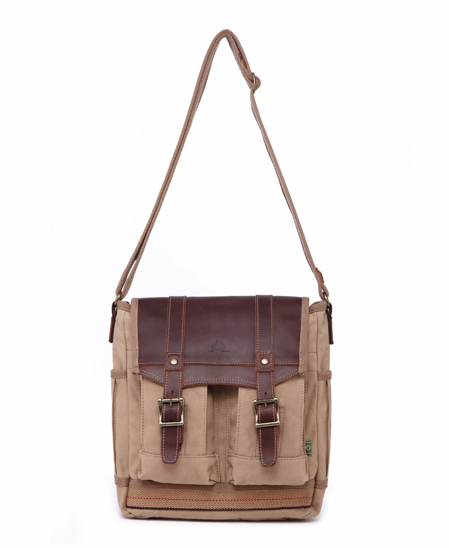 Turtle Ridge 4-Pocket Canvas Crossbody Bag