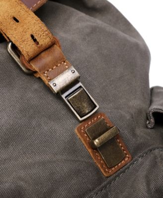 Stone Creek Waxed Canvas Backpack Handbag