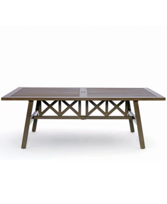 rectangle aluminum outdoor dining table