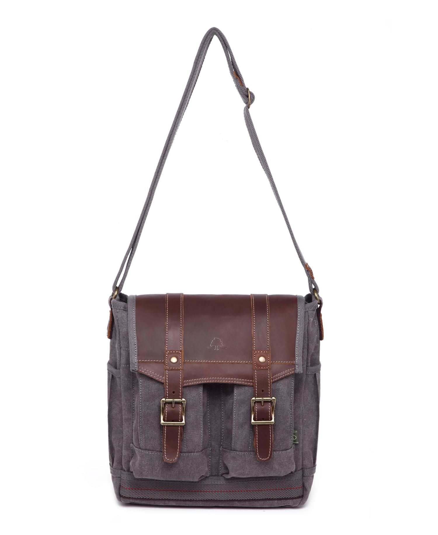 Turtle Ridge 4-Pocket Canvas Crossbody Bag