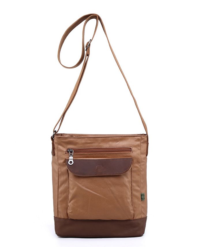 TSD BRAND Urban Light Coated Canvas Crossbody Bag Macy's