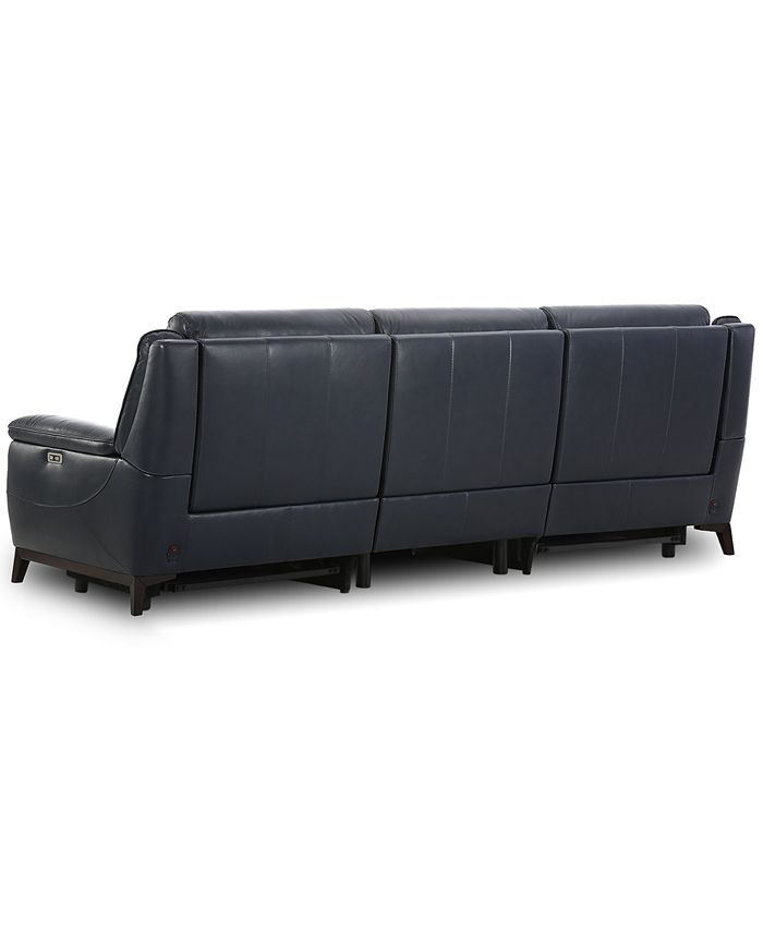 Furniture CLOSEOUT! Lond 3Pc. Leather Sectional with 2 Power Recliners