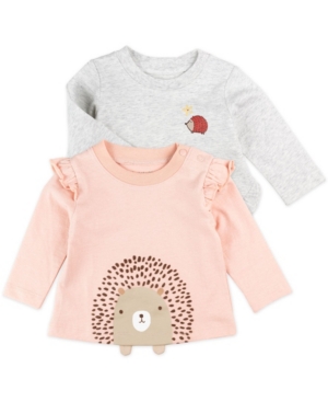 image of Mac & Moon Baby Girl 2pk Ls Tops