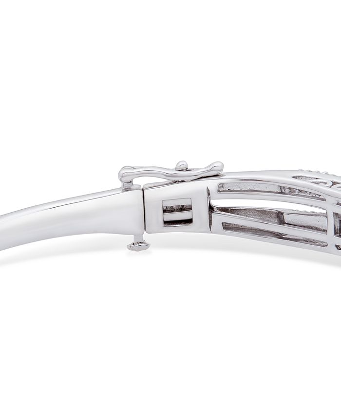 Wrapped in Love - Diamond Multi-Row Crossover Bangle Bracelet (1 ct. t.w.) in Sterling Silver