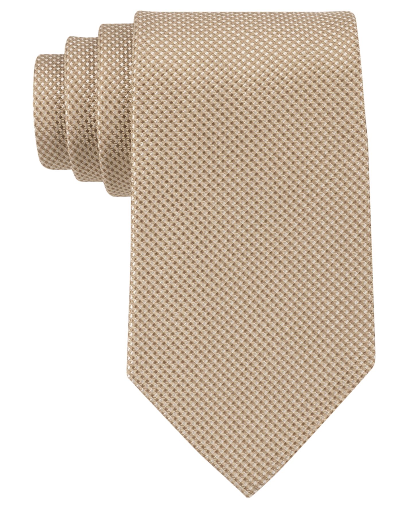 Мужской однотонный галстук Michael Kors Sorento, цвет: Верблюжий — фото 1