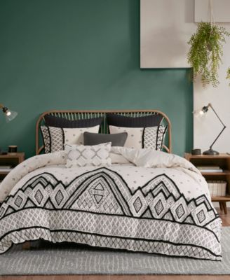 INK+IVY Marta Cotton 3-Pc. Duvet Cover Set, King/California King