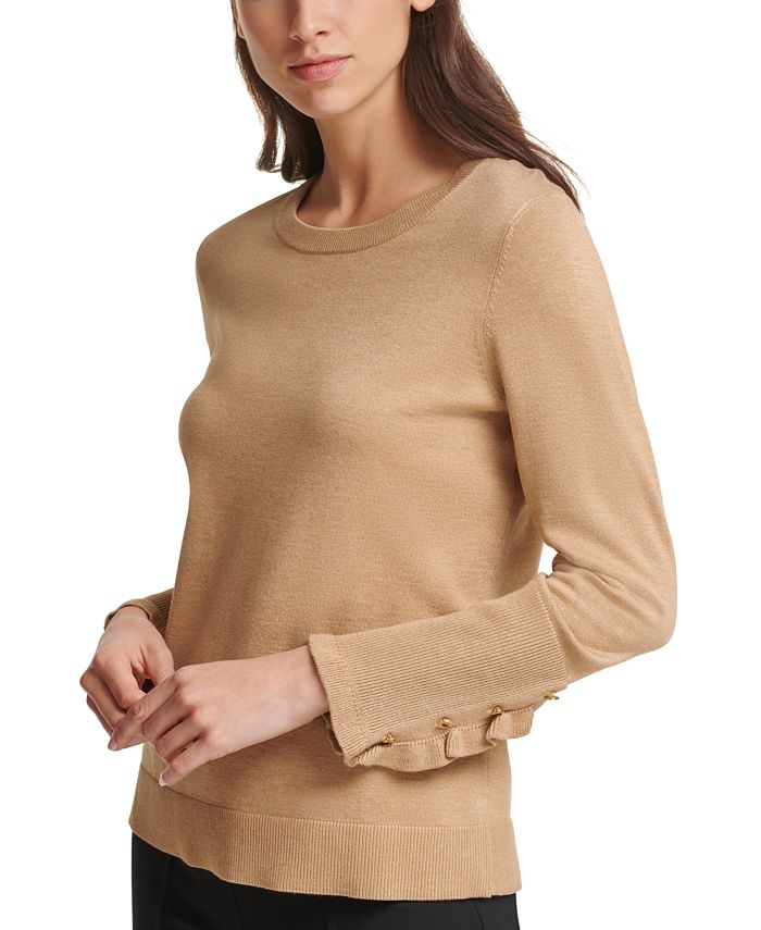 calvin klein ruffle sleeve