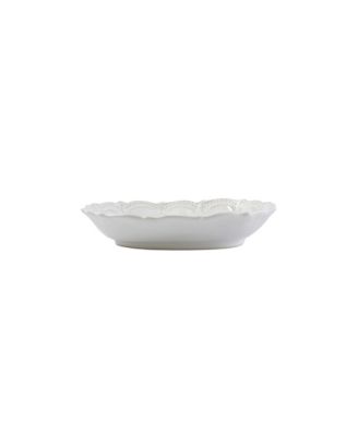 Incanto Stone White  Lace Small Oval Bowl