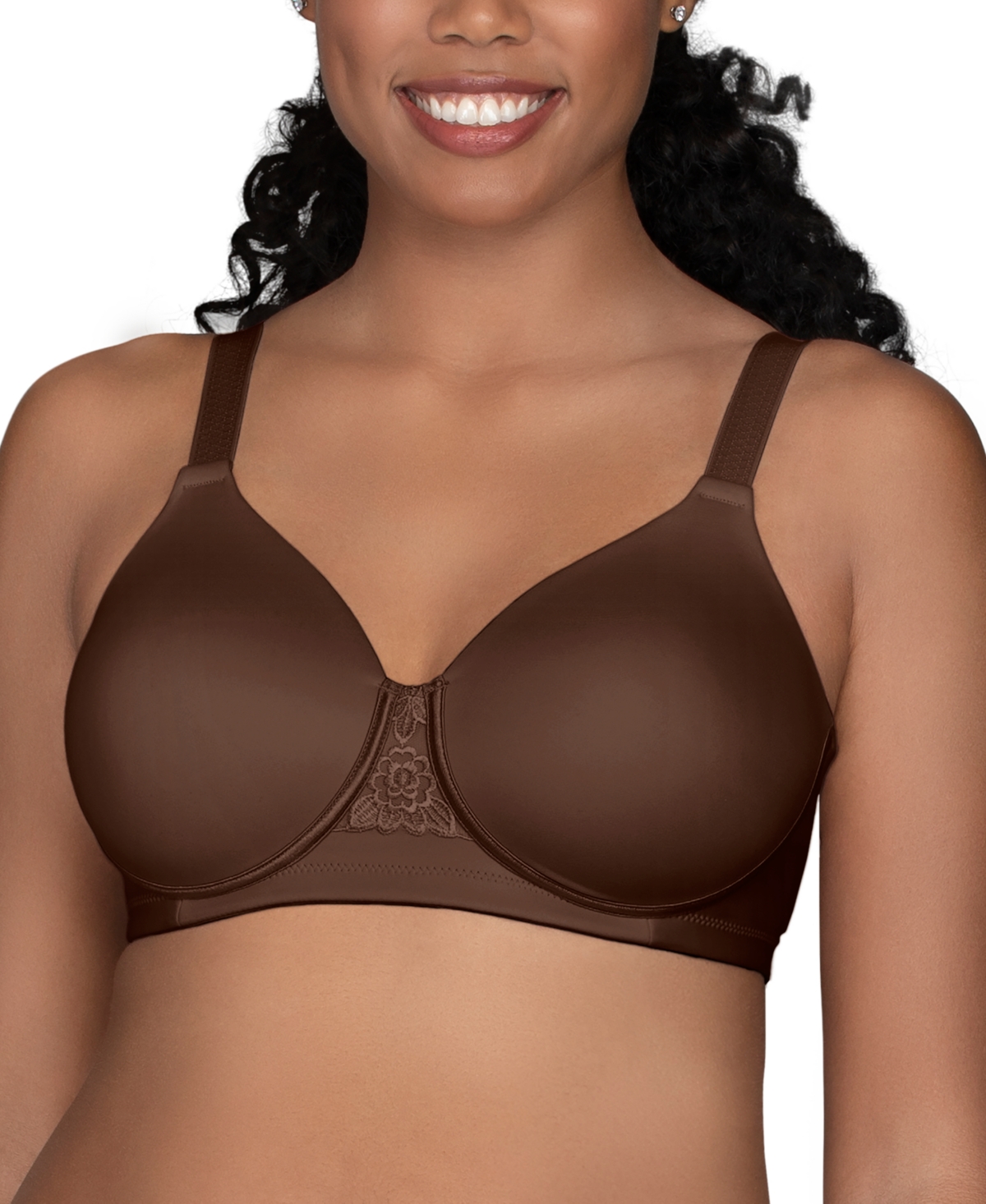 Full Figure Beauty Back Smoother Wireless Bra 71380 - Talisman Blue