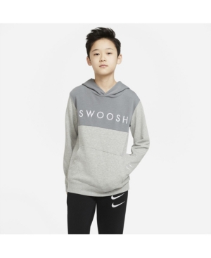 Nike Big Boys Sportswear Swoosh French Terry Hoodie