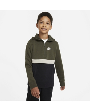 image of Nike Big Boys Sportswear Club 1/2-Zip Hoodie